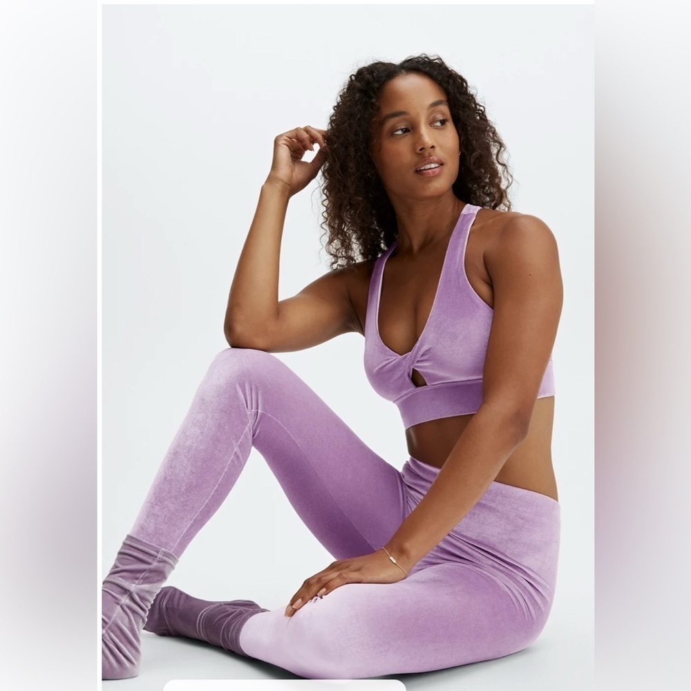 Fabletics Emma velour set (bra and leggings) medium